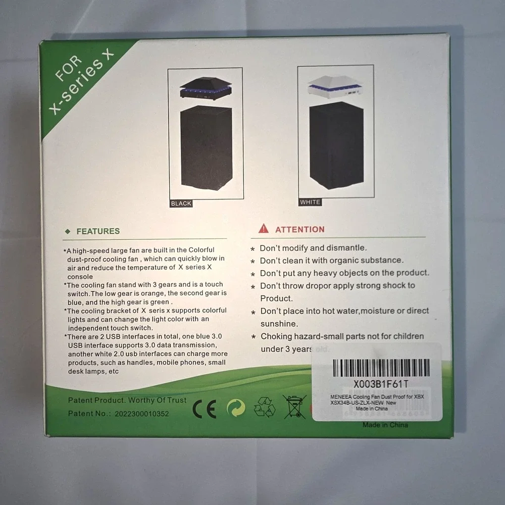 NEW Xbox Series X Cooling‎ Fan Strip Light Dust Proof